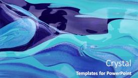  Presentation with fluid - Slide deck featuring abstract-paint-background-color-mix background and a teal colored foreground