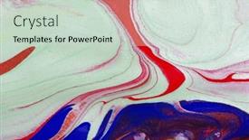  Presentation with artwork - Amazing slides having abstract-paint-background-color-mix backdrop and a soft green colored foreground