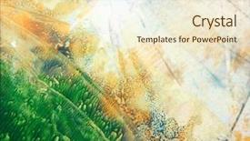  Presentation with green paper texture - Presentation consisting of abstract paint background green background and a cream colored foreground