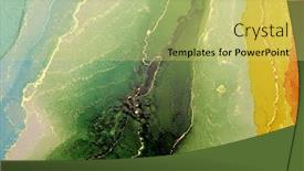  Presentation with abstract alcohol - Presentation having abstract-paint-green-wave-blots background and a yellow colored foreground