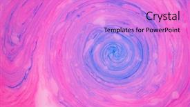  Presentation with psychedelic - Beautiful theme featuring abstract paint ink psychedelic background backdrop and a lilac colored foreground