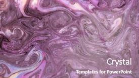  Presentation with psychedelic - Amazing slide deck having abstract paint ink psychedelic background backdrop and a coral colored foreground