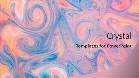  Presentation with psychedelic - Amazing PPT theme having abstract paint ink psychedelic background backdrop and a lemonade colored foreground