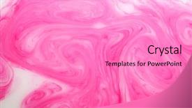  Presentation with psychedelic - Slide deck having abstract paint ink psychedelic background background and a  colored foreground