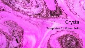  Presentation with psychedelic - Audience pleasing PPT theme consisting of abstract paint ink psychedelic background backdrop and a lilac colored foreground