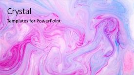  Presentation with psychedelic - Beautiful PPT theme featuring abstract paint ink psychedelic background backdrop and a  colored foreground