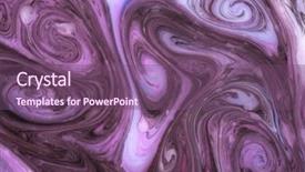  Presentation with psychedelic - Colorful presentation design enhanced with abstract paint ink psychedelic background backdrop and a violet colored foreground