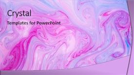  Presentation with psychedelic - PPT theme enhanced with abstract paint ink psychedelic background background and a lavender colored foreground