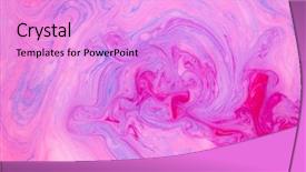  Presentation with psychedelic - Presentation theme consisting of abstract paint ink psychedelic background background and a lilac colored foreground