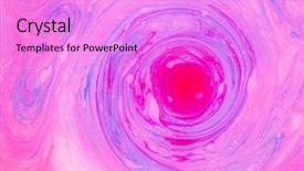  Presentation with psychedelic - Presentation design featuring abstract paint ink psychedelic background background and a lilac colored foreground