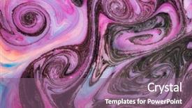  Presentation with psychedelic - Cool new presentation with abstract paint ink psychedelic background backdrop and a violet colored foreground