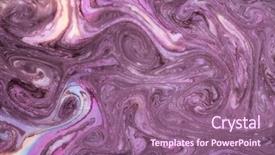  Presentation with psychedelic - Beautiful presentation theme featuring abstract paint ink psychedelic background backdrop and a coral colored foreground