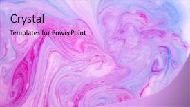  Presentation with psychedelic - Slides featuring abstract paint ink psychedelic background background and a lavender colored foreground