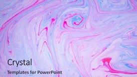  Presentation with psychedelic - PPT theme having abstract paint ink psychedelic background background and a light blue colored foreground