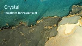  Presentation with abstract alcohol - Cool new presentation with abstract-painting-blots-background-marble backdrop and a ocean colored foreground