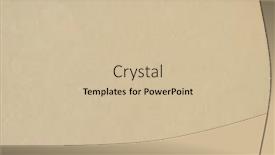  Presentation with green-abstract - Presentation design featuring abstract-paper-landscape-in-brown and a soft green colored foreground