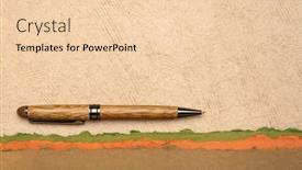  Presentation with pastel - Slide deck having abstract-paper-landscape-in-earth background and a lemonade colored foreground