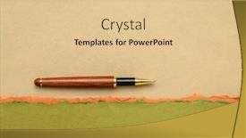  Presentation with pastel - Presentation with abstract-paper-landscape-in-earth background and a lemonade colored foreground