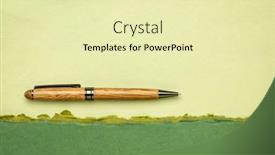  Presentation with abstract green - Cool new PPT layouts with abstract-paper-landscape-in-green backdrop and a soft green colored foreground