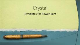  Presentation with pastel - PPT theme featuring abstract-paper-landscape-in-pastel background and a blonde colored foreground