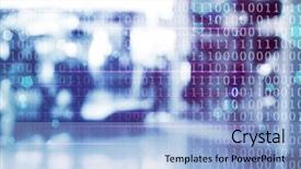 Presentation with peoples - Theme enhanced with abstract peoples background with binary background and a light blue colored foreground
