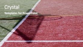  Presentation with abstract - Presentation featuring substratum - abstract photo of street ball background and a  colored foreground