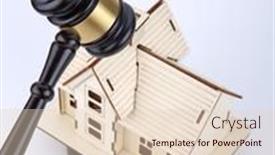  Presentation with gavel - Theme featuring abstract-photo-with-wooden-gavel background and a  colored foreground