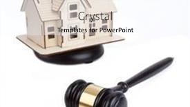  Presentation with dispute - PPT theme featuring abstract-photo-with-wooden-gavel background and a cool aqua colored foreground