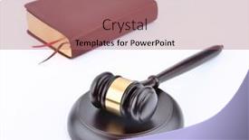  Presentation with abstract red - Slide deck with abstract-photo-with-wooden-gavel background and a coral colored foreground