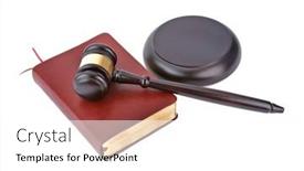  Presentation with abstract red - Presentation design having abstract-photo-with-wooden-gavel background and a white colored foreground