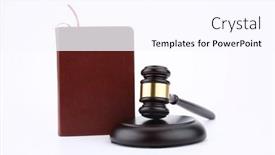  Presentation with abstract red - Slide deck enhanced with abstract-photo-with-wooden-gavel background and a pink colored foreground