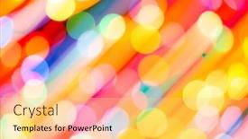  Presentation with dynamic - PPT theme enhanced with abstract picture of bright colored dynamic lights background and a yellow colored foreground