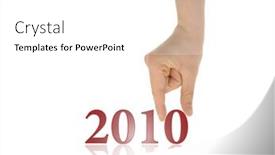  Presentation with abstract - Theme featuring abstract-picture-of-year-2010 and a white colored foreground