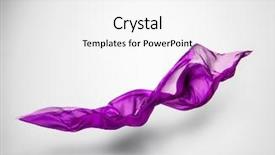  Presentation with abstract art - Beautiful PPT layouts featuring abstract piece of purple fabric backdrop and a white colored foreground
