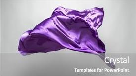 Presentation with abstract art - Audience pleasing PPT layouts consisting of abstract piece of purple fabric backdrop and a gray colored foreground