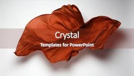  Presentation with abstract art - Colorful slide set enhanced with abstract piece of red fabric flying art object design element backdrop and a tawny brown colored foreground