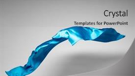  Presentation with teal - PPT layouts with abstract piece of teal fabric background and a light gray colored foreground