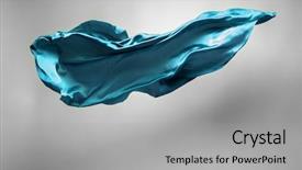  Presentation with teal - Amazing presentation theme having abstract piece of teal fabric backdrop and a light gray colored foreground