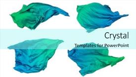 Presentation with teal - Audience pleasing slides consisting of abstract piece of teal fabric backdrop and a arctic colored foreground