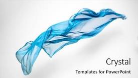  Presentation with high waves - Colorful slide deck enhanced with abstract pieces of fabric flying backdrop and a white colored foreground