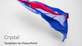  Presentation with speed - Audience pleasing slides consisting of abstract pieces of multicolored fabric flying high-speed studio shot backdrop and a white colored foreground