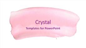  Presentation with color pink - Presentation theme featuring abstract pink acrylic color brush background and a lemonade colored foreground