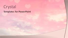  Presentation with pink sky - PPT theme featuring abstract-pink-sky-background background and a lemonade colored foreground