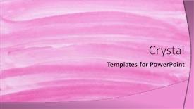  Presentation with abstract watercolor - PPT theme featuring abstract-pink-watercolor-on-background and a lavender colored foreground