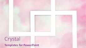  Presentation with border pink - Presentation theme featuring abstract-pink-white-cloud-background background and a lemonade colored foreground