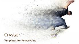  Presentation with design - Amazing PPT layouts having abstract pixelated design backdrop and a cream colored foreground