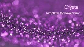  Presentation with abstract purple and brown floral - Audience pleasing PPT theme consisting of abstract purple glitter light bokeh backdrop and a violet colored foreground