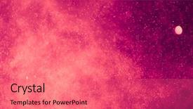  Presentation with shiny - Colorful PPT theme enhanced with abstract purple shiny background backdrop and a coral colored foreground