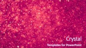  Presentation with snowflakes - Slide set having abstract purple snowflakes background background and a crimson colored foreground