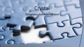  Presentation with abstract puzzle - Amazing theme having abstract puzzle background with one backdrop and a light blue colored foreground